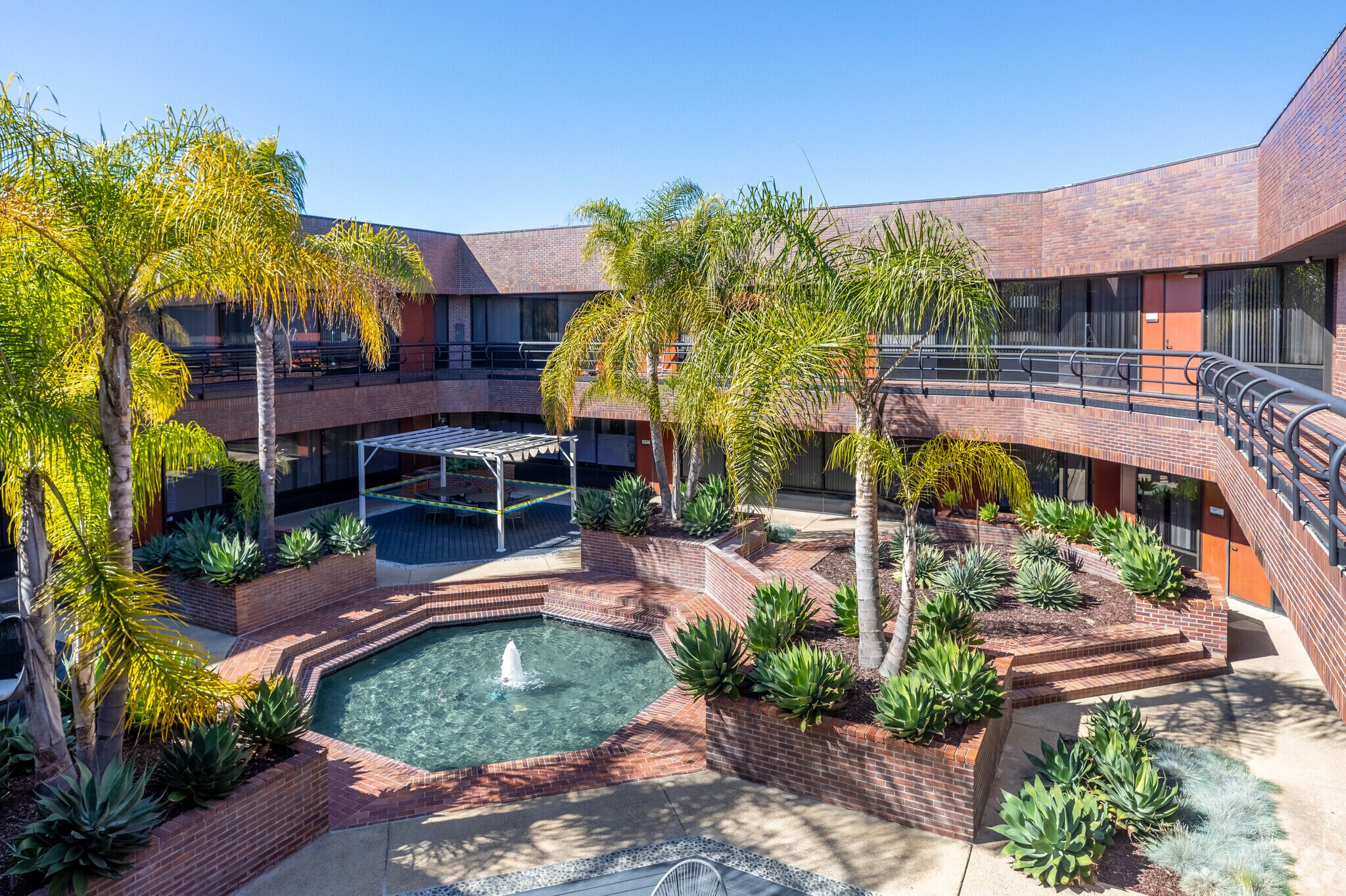 5151 Shoreham Place courtyard — chiropractic office UTC San Diego