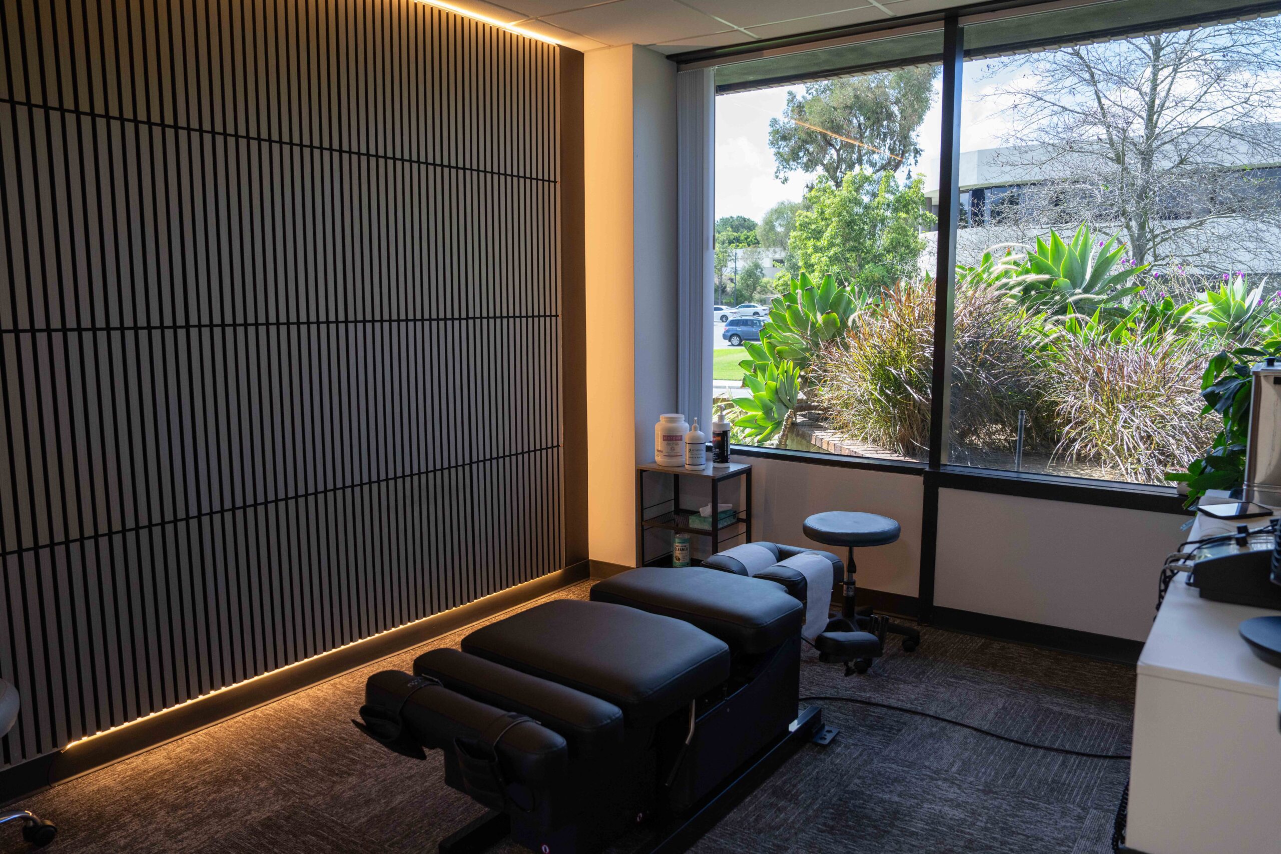 Chiropractic treatment room — Dr. Jordan Loewenstein UTC San Diego