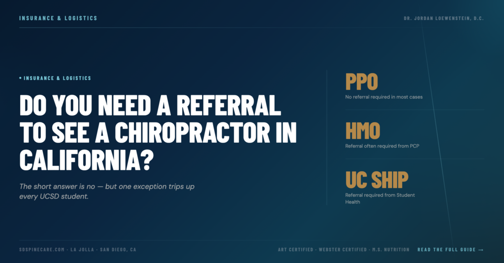 Do You Need a Referral to See a Chiropractor in California? -pipe Sports Chiropractor San Diego Do You Need a Referral to See a Chiropractor in California? -pipe Jordan Loewenstein D.C. San Diego