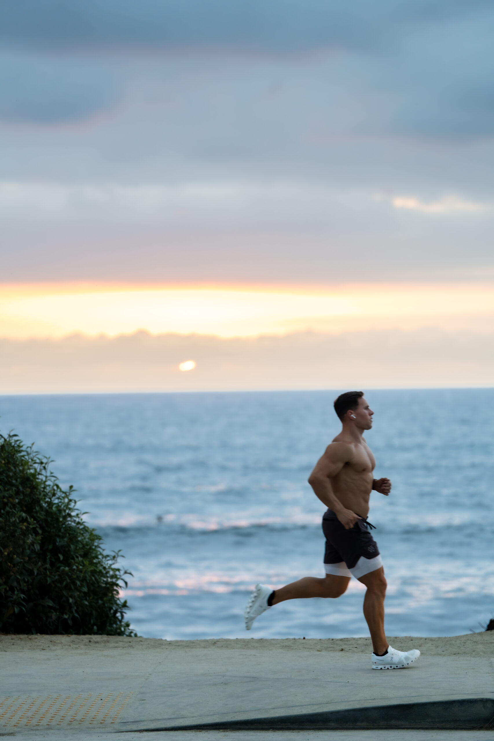 Dr. Jordan Loewenstein running — practices what he preaches