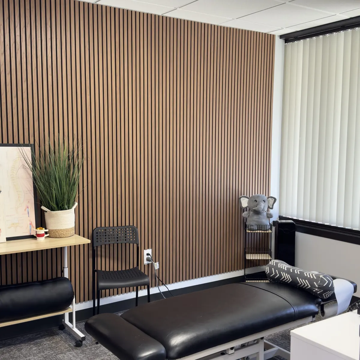UCSD -pipe Sports Chiropractor San Diego Treatment room at the UTC office, 5151 Shoreham Place