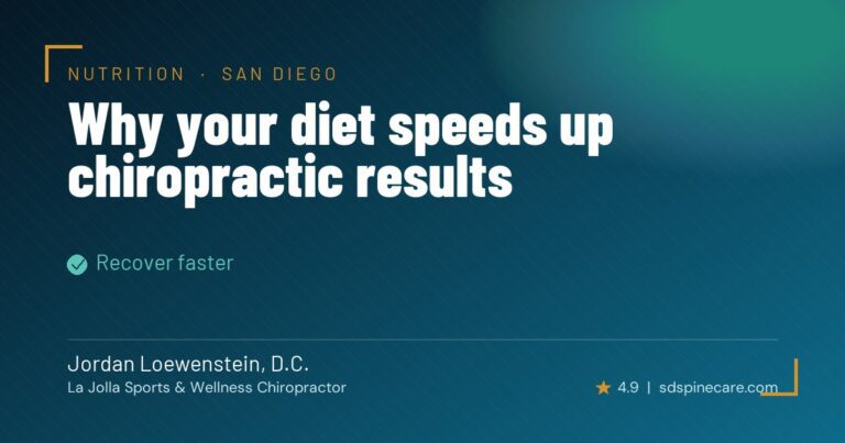 Why Your Diet is the Secret to Faster Chiropractic Results