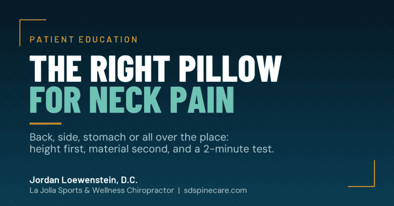 The Best Pillow for Neck Pain: A Chiropractor’s Guide by Sleep Position
