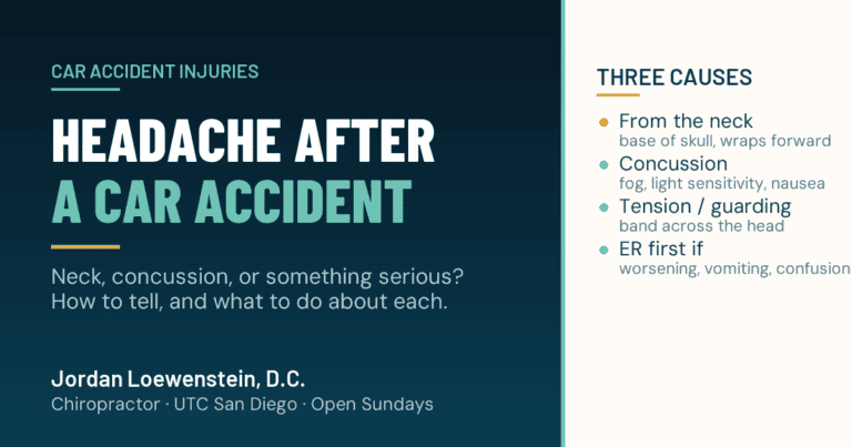 Headache After a Car Accident: Neck, Concussion, or Something Serious?