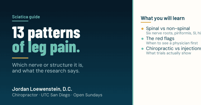 Sciatica Explained: The 13 Patterns of Leg Pain and What the Research Says